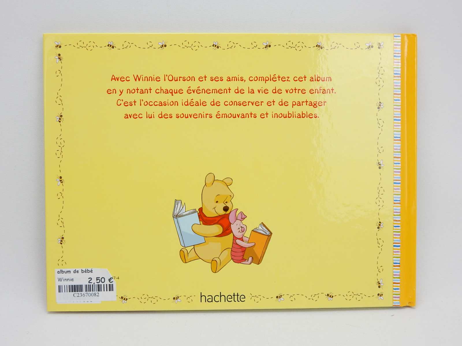 Album Souvenir Winnie L Ourson Hachette Winnie L'ourson Mon Album Souvenirs Disney NEUF